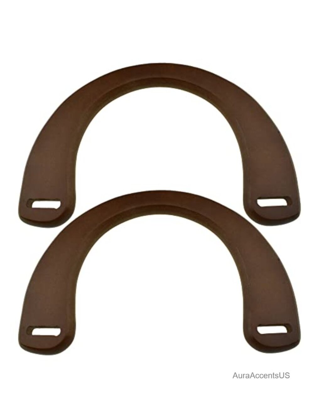 Wooden U-Shaped Bag Handles 7.3 Inch Sew-On Purse Replacement 2 PCS